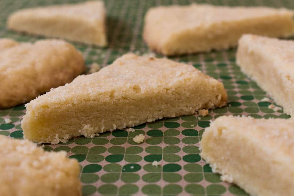 buttery and crumbly shortbread