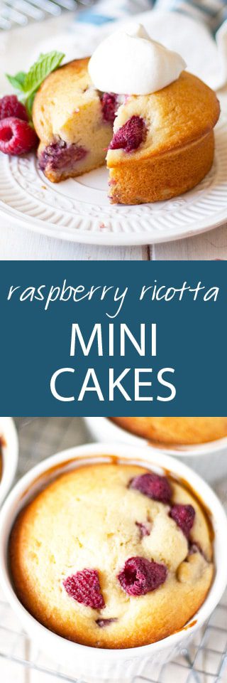 raspberry ricotta mini cakes | ahappyfooddance.com