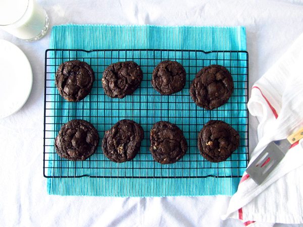 Double Chocolate Chip Cookie with Three Kinds of Chocolate Chips