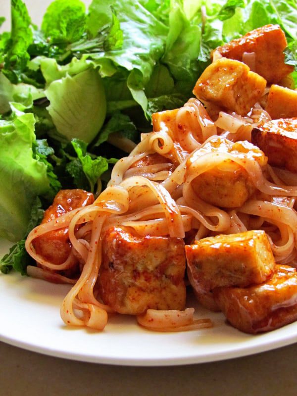 Tofu and noodle salad with plum sauce dressing 2 copy
