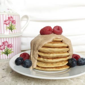 Cinnamon Roll Protein Pancakes [Vegan, Gluten Free, Grain Free, Dairy Free, Nut Free]