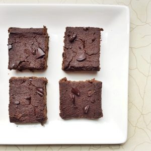 Fudgy Double Chocolate Mocha Protein Brownies [Gluten Free + Vegan]