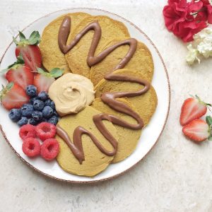 Vegan + GF Vanilla Buckwheat Protein Pancakes