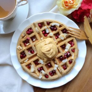 Maca Pumpkin Spice Waffle [Gluten + Grain Free]