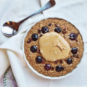 Baked Pumpkin Pie Porridge