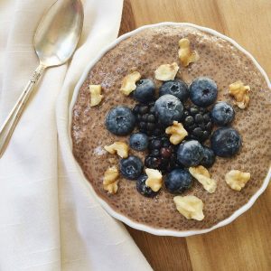 Chocolate Fudge Protein Chia Pudding