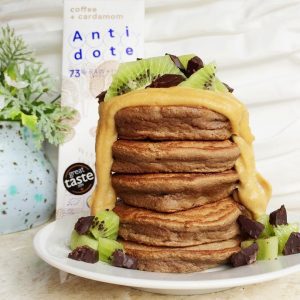 Chocolate Coconut Flour Pancakes [Gluten + Grain Free]