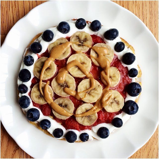 Sweet Fruit Breakfast Pizza