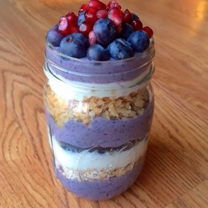 Protein Packed Blueberry Acai Parfait