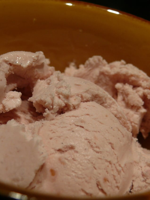 Cinnamon and Raspberry Ice Cream