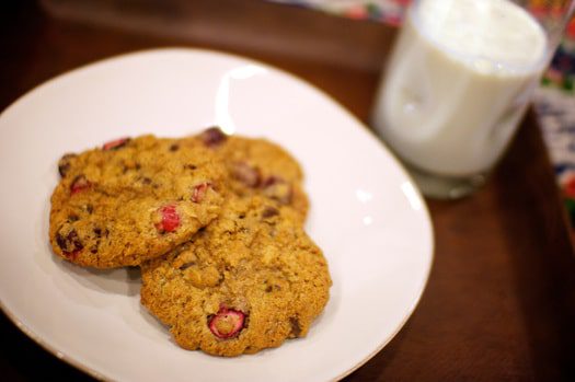 Oatmeal Cookies with Cranberries & Chocolate Chips