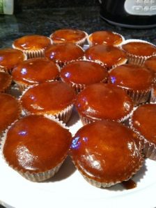 Pumpkin Rum Maple Cupcakes with Apple Butter Frosting