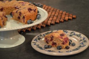 Gluten Free Blueberry Lemon Sweet Cake