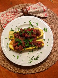 Beef Stuffed Squash