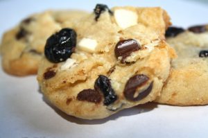 White Chocolate and Blueberry Cookies