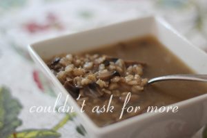 Mushroom Barley Soup