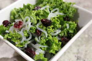 Kale Salad with Yam Noodles