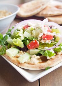 Mediterranean Flatbread Salad