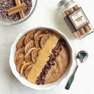 Maple Cinnamon Sweet Potato Popped Amaranth Porridge