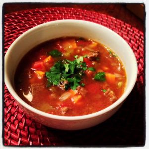 Beef/Bison And Lentil Soup