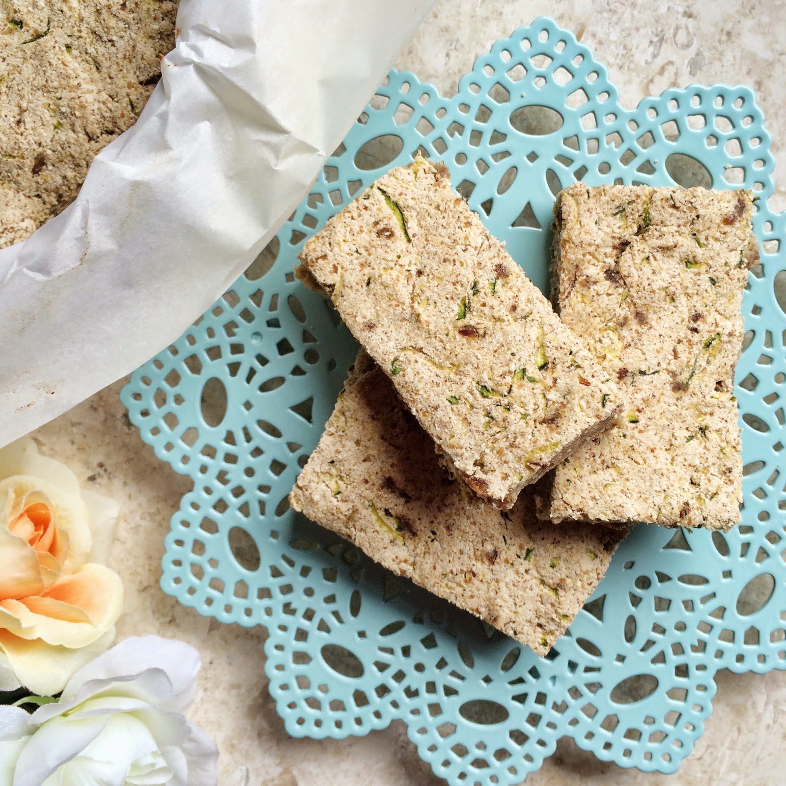 Sweet Zucchini Banana Flatbread [Gluten Free, Paleo, Vegan]