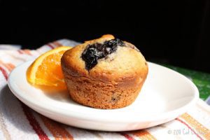Sunshine Muffins With Blueberries And Walnuts