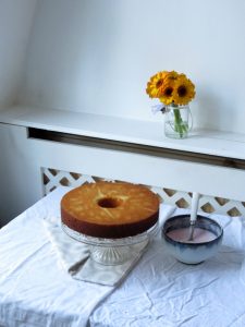 Coconut Cake With Grapefruit Icing