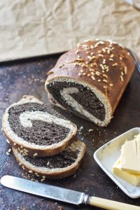 Carob & Vanilla Swirl Loaf