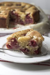 Raspberry Lime Drizzle Cake