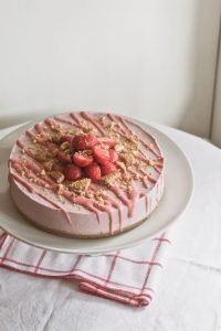 Strawberries & Cream Cheesecake