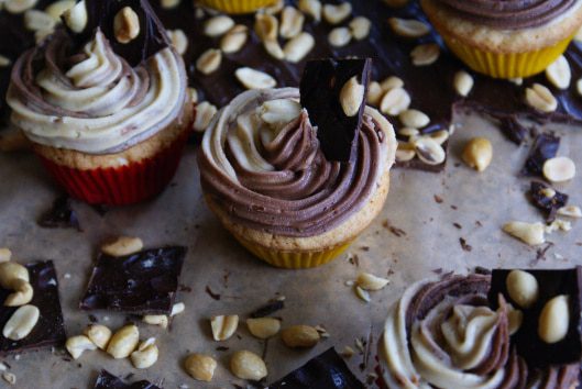 Chocolate Peanut Cupcakes