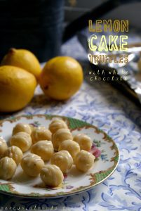 White Chocolate & Lemon Cake Truffles