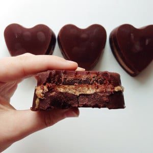 Almond Butter Valentine Cups