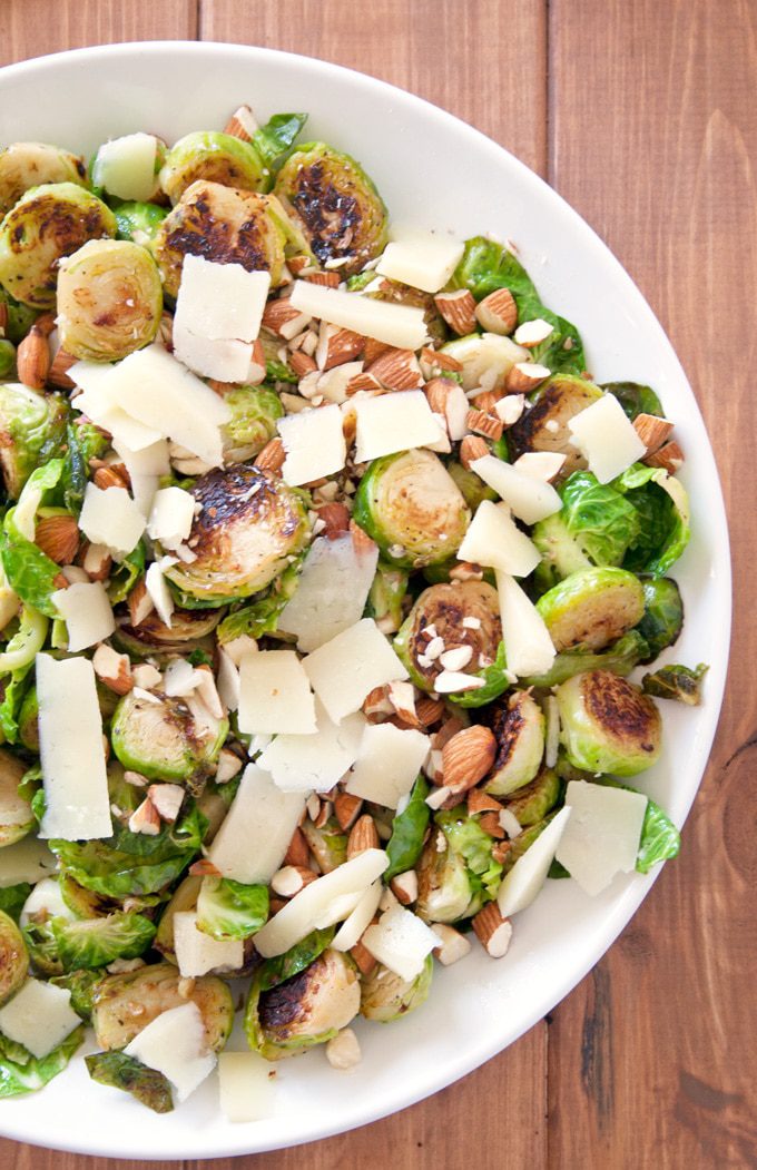 Almond And Pecorino Brussels Sprouts