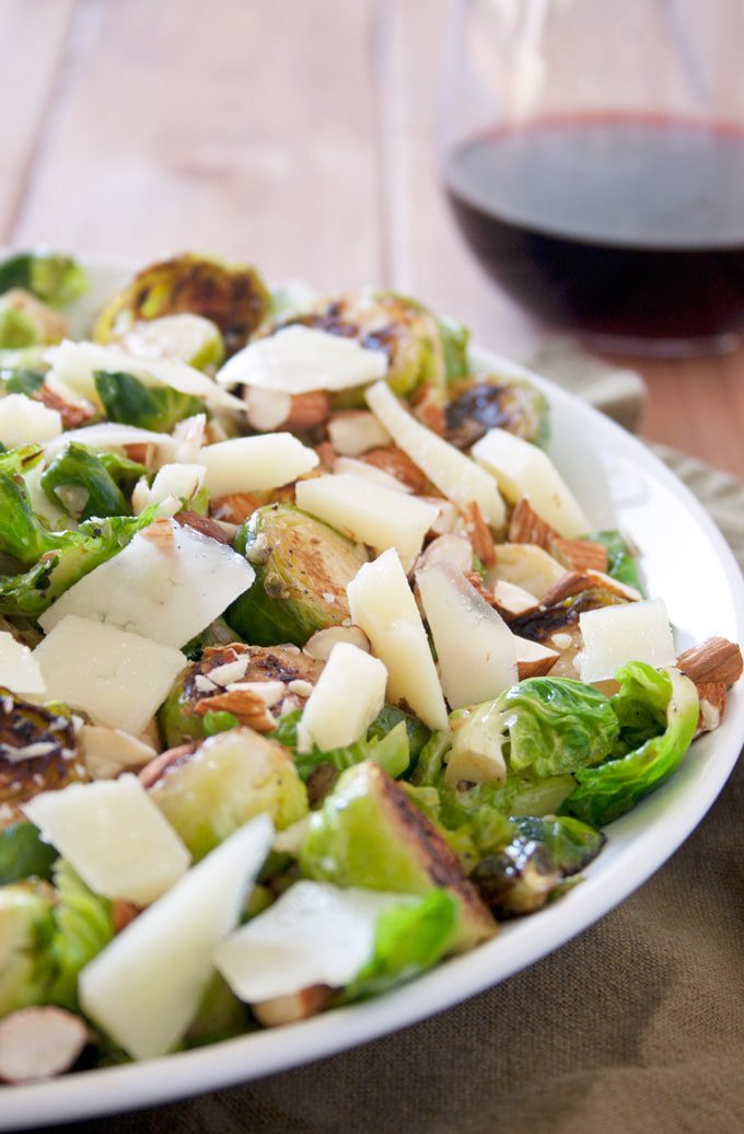 Almond and Pecorino Brussels Sprouts