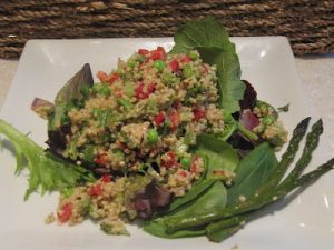 Roasted Asparagus Quinoa Salad