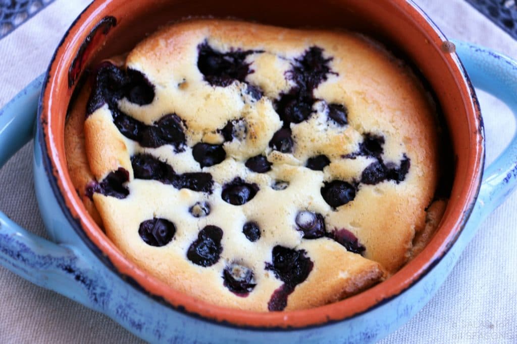 Baby Dutch Babies with Blueberries & Lemon Sugar | A Salad For All Seasons