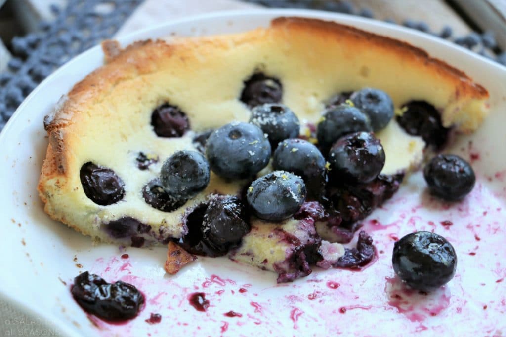 Baby Dutch Babies with Blueberries & Lemon Sugar | A Salad For All Seasons