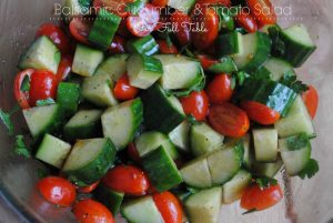 Balsamic Cucumber & Tomato Salad