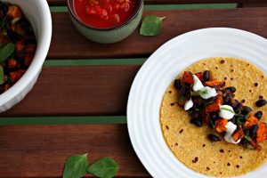 Sweet Potato And Black Bean Soft Tacos