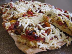 Sweet Onion And Bell Pepper Pizza