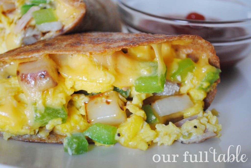 Breakfast Quesadillas Our Full Table #breakfast