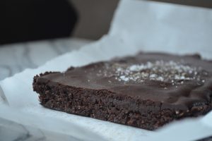 Raw Brownies & Salted Lavender Chocolate Ganache