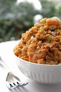 Guilt-Free Shrimp "Fried Rice"