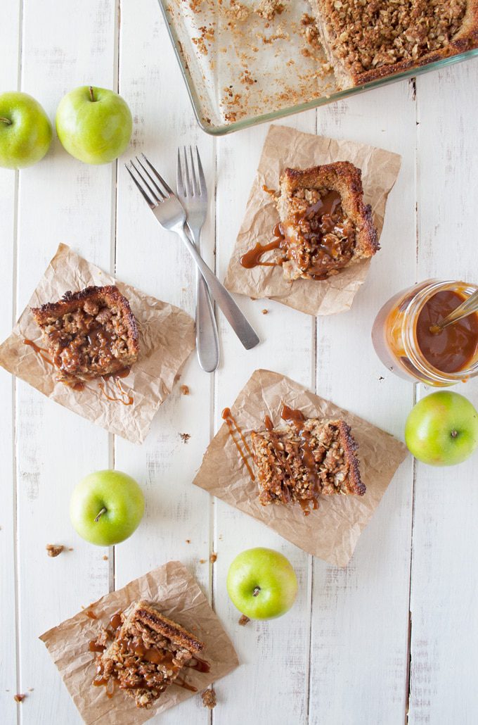 Deep Dish Apple Pie Bars with Quinoa Crust
