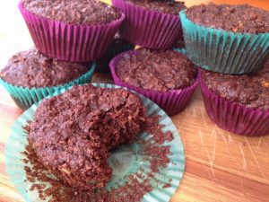 {Flourless, Oil-Free, And Gluten-Free} Chocolate Zucchini Muffins