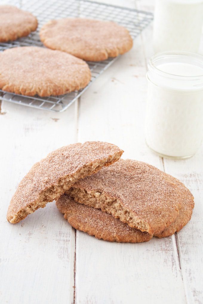 Giant Snickerdoodle Cookies - soft on the inside with buttery crisp edges, all coasted in sweet cinnamon and sugar
