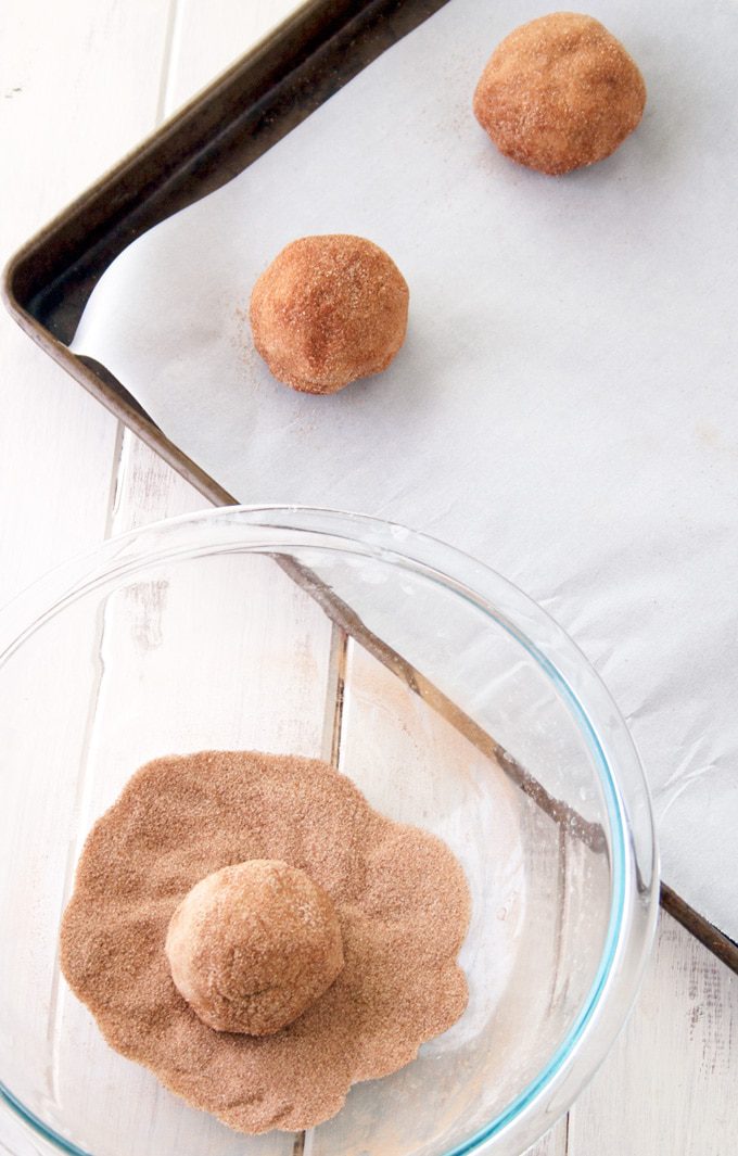 Giant Snickerdoodle Cookies - soft on the inside with buttery crisp edges, all coasted in sweet cinnamon and sugar