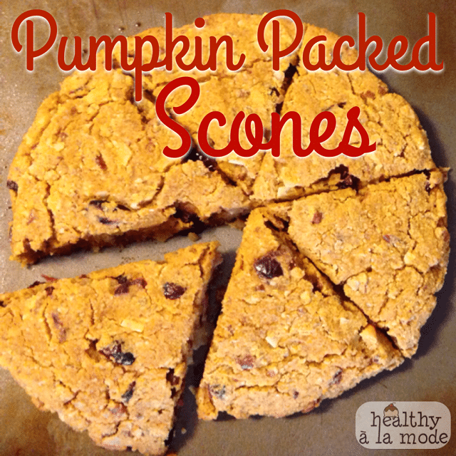 Healthy A La Mode's Pumpkin Packed Scones