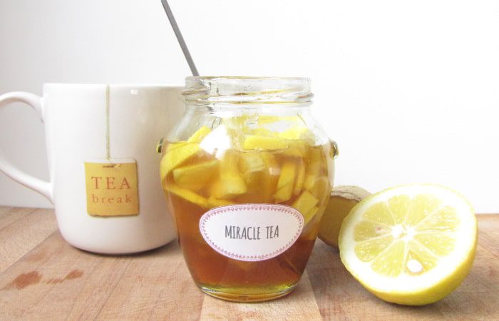 Homemade Miracle Tea For Cold And Flu